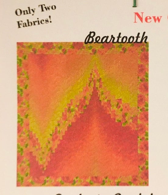 Two Fabric Bargello Pattern Sew Simple Easy Quilt Pattern Ombré fabric By Claire Webber
