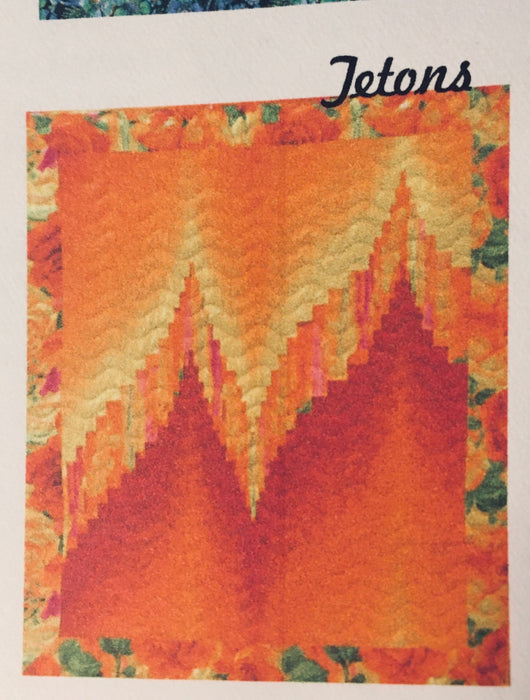 Two Fabric Bargello Pattern Sew Simple Easy Quilt Pattern Ombré fabric By Claire Webber