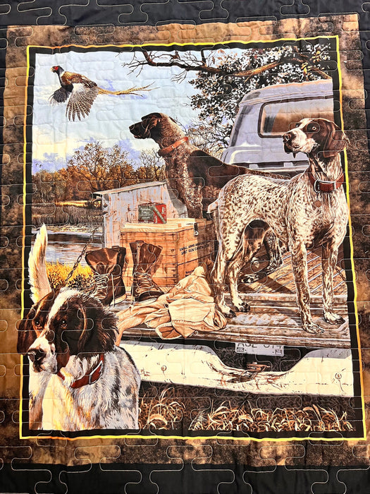 Pointers & Setters Hunting Dogs Pheasant Wall Hanging for the Hunt Lodge